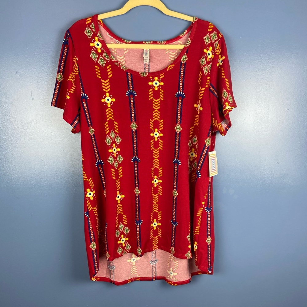 🍉LulaRoe| Floral Classic T Shirt Women’s Size 2xl